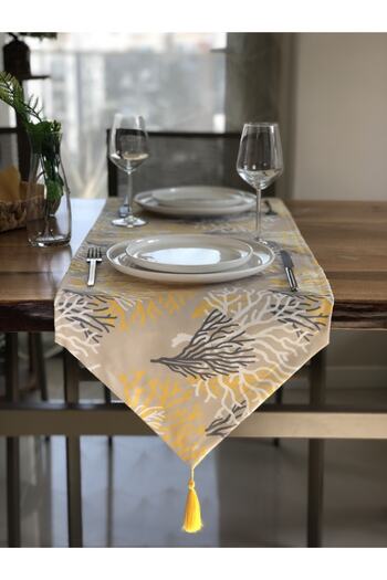 desen izmir Export Surplus, yellow Coral Beige Tb Runner