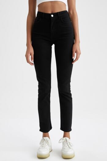 DeFacto Straight Fit normal Waist Extra Long Jean Trousers