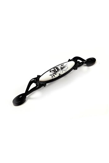 Red Level Black Emerald 128 mm Porcelain Handle - Cabinet Drawer Furniture Kitchen Handle 246