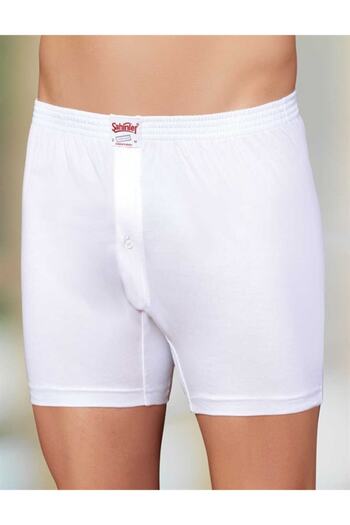 Şahinler Ανδρικό 6 Pack 100% Cotton Boxer νέας σεζόν ΛΕΥΚΟ