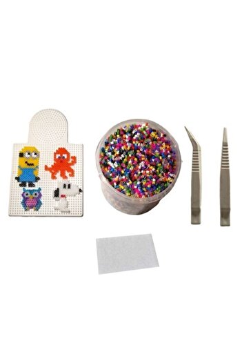 Hdg 5mm Mixed Color Bead Set - Iron-On Bead Set of 6000 - With Bucket Tweezers