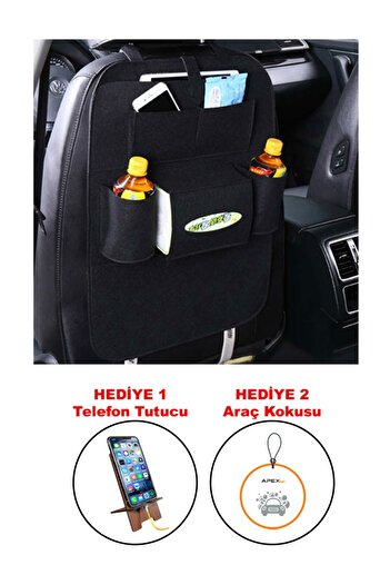 Apex In-Car Seat Back Storage Organizer Pocket Bag Car Auto Travel Organizer Collector Felt