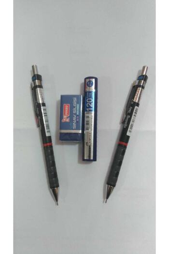 Rotring Tikky School Set - 0.7mm 2 Versatil Pencils, 1 Eraser and 1 Tip 120 Pieces