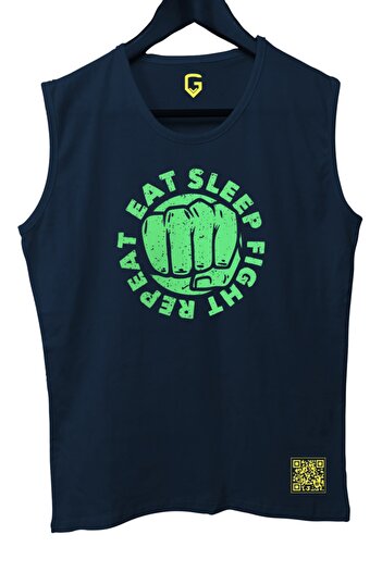 TOP GLORY Eatsleep Tank Top Sleeveless Sports Tshirt