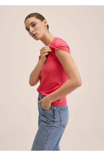 MANGO Woman Cotton Premium T-Shirt