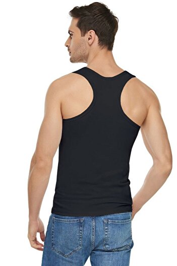 Tutku Elit Men's Athlete Undershirt Black 3-Piece