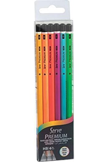 Serve Brand: Premium Kursun Pen Highlighter 6Li Pet Category: Lead Pens
