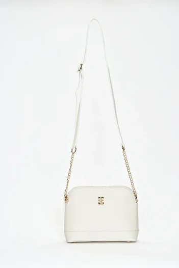 Pierre Cardin White Print Women's Shoulder Bag 05Po22Y1529
