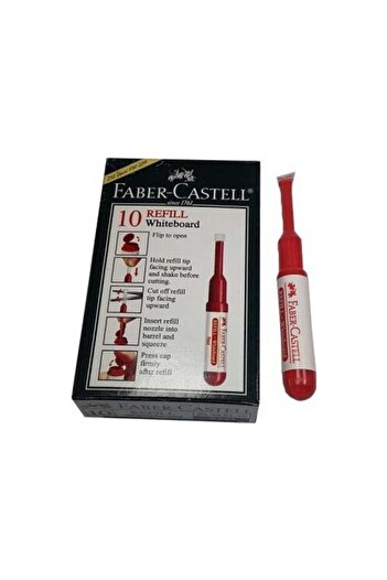 Faber Castell Beyaz Tahta Kalem Refili (kartuşu) Kırmızı W20 254321