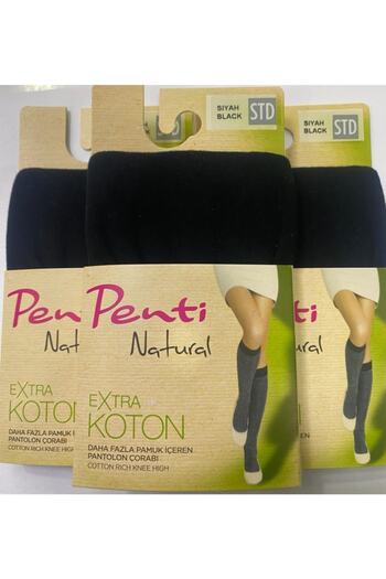 Penti New Season - Natural Extra Cotton Cotton Socks Set of 3