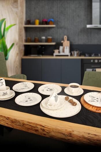 Porland Forest 13 Piece Cake Tea Set for 4 People