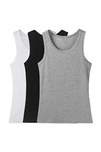 Tutku 3-Pack Deal!!!100% Cotton Men's Classic Strappy Athlete 3 Pieces Anti-Sweat Fabric