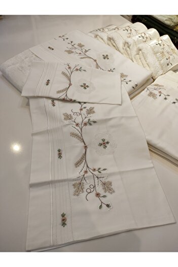 incisecrethome Our Handmade Needle Embroidered, Rococo and Embroidered Pique and Duvet Cover Set is Composed of 7 Pieces