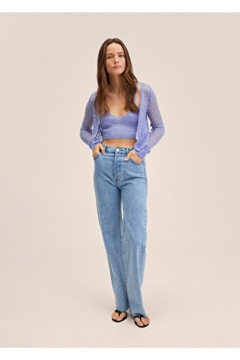MANGO Woman Cropped Knit Top