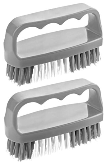 Buffer ® Plastic Practical Nail and Clothing Collar Cleaning Brush with 2 Handles - Tp-113