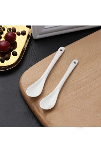 Housess 12Pcs Luxury Porcelain Tea Sugar Jam Spoon Dessert Spoon Nescafe Spoon Sauce Spoon