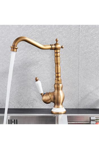 Fause Rustic Sink Faucet Vintage Antique Antique Kte100-a