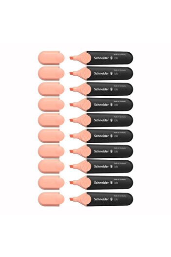SCHNEIDER Job Highlighter Pastel Peach (10 PACK)