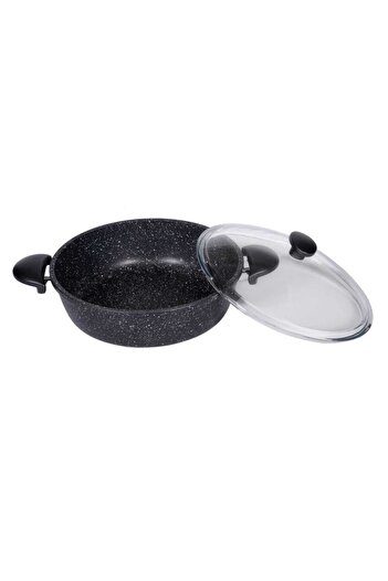 ThermoAD Granit Karnıyarık Tenceresi Gri 32 CM