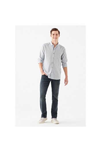 Mavi Erkek Hunter Jet Black Gölgeli Indigo Jean Штани 0020231891