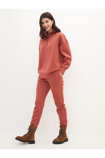 LC Waikiki Lcw Casual Elastic Waist Flat Pocket Detailed Diver Fabric Women's Sweatpants S2dh94z8 - H2x