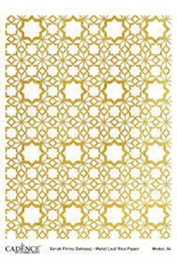 Cadence Model 04 Gold Foil Brass Decopage