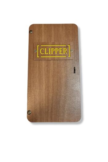 Clipper Çakmak Seti - Bukalemun Ahşap Kutulu