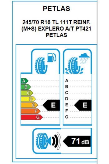 Petlas Explero A/t Pt421 215/65r16 98t M+s.