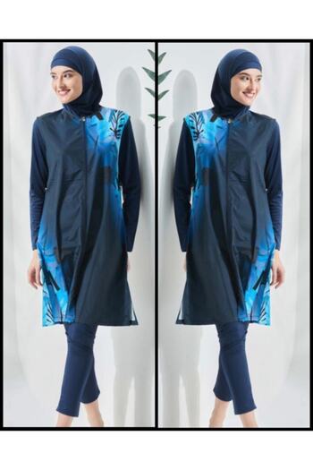SEAMAY 1005 Dark Blue Hijab Swimsuit