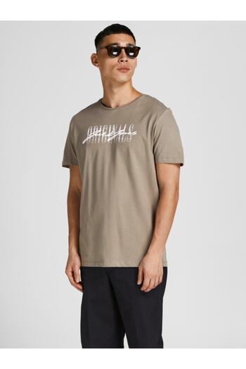 Jack & Jones Jorjungle Script Tee Ss Crew Neck Blk