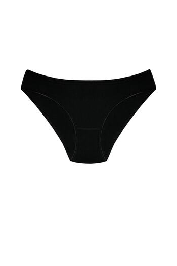 Yıldız Çamaşır Chiloți negri din Lycra pentru femei, fără urme, pachet de 6