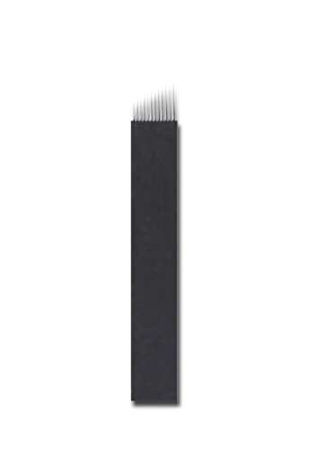 Prime 18 Pin Microblading Needle Number 18 Needle Black Blades 10 Pieces