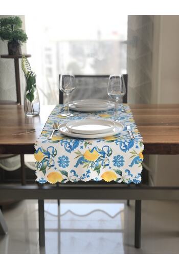 desen izmir American Service Oriental Cut Lemon Flower Runner