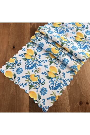 desen izmir American Service Oriental Cut Lemon Flower Runner