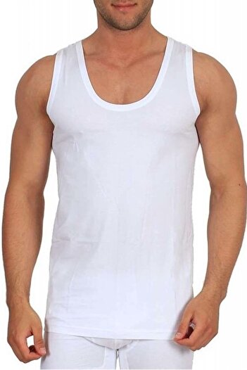 Tutku Men's (WHITE) Combed Cotton Tank 100% Cotton 0101MDM