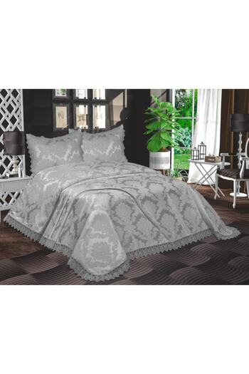 Nascor Turkey Aden French Lace Chenille Bedspread Set: Bedspread and 2 Pillows