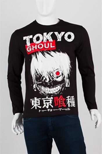 Dünyadan Hediyeler Tokyo Ghoul Unisex Бавовняна футболка Regular Fit Чорна X-small