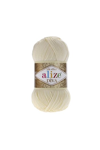 Alize Diva 01 (5 Τεμάχια Χ 100 Γρ.) Χειροποίητο νήμα πλεξίματος