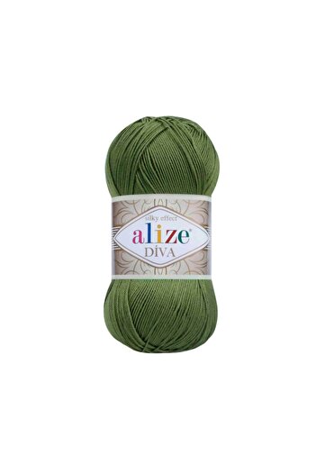Alize 5 Adet Diva 79 Fesleğen El Örgü Iplikleri Yelek Bluz Tunik Ipliği Supla Şal Ipi