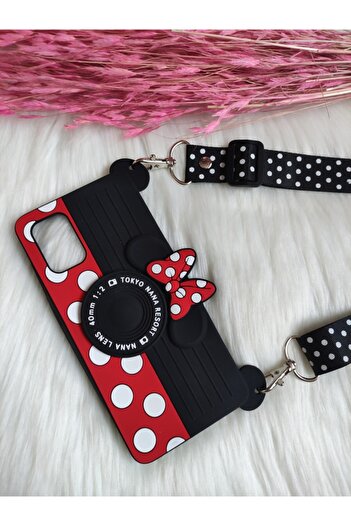 Mickey Mouse A71 Uyumlu Askılı Silikon Kılıf