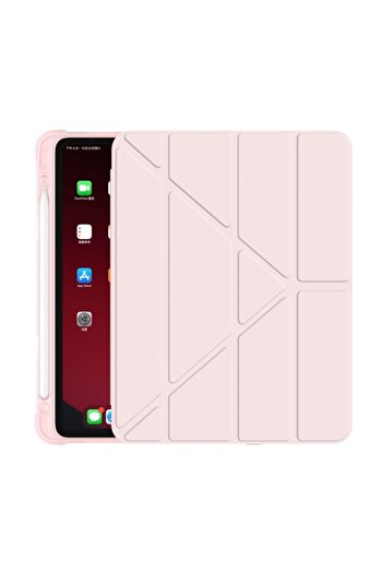 UnDePlus Apple Ipad 7. 8. 9. Nesil 10.2 Inç Kılıf Kalem Bölmeli Trifolding Case 2019 2020 2021 2022