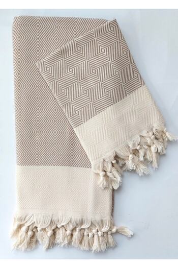 EMİLLİE Double Diamond Loincloth Set Beige