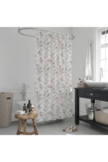 Jackline Κουρτίνα Μπάνιου Ντους Διπλό Φύλλο 2x110x200 cm