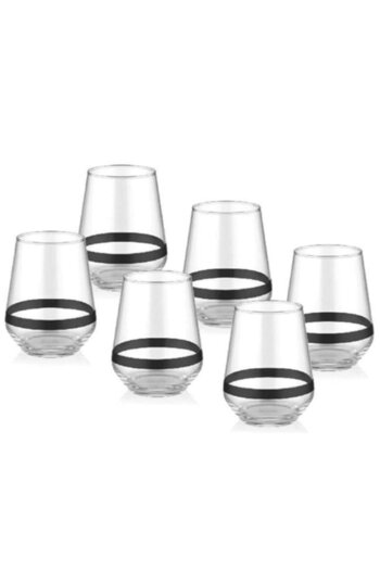 The Mia Dark Water Glass Short Set of 6