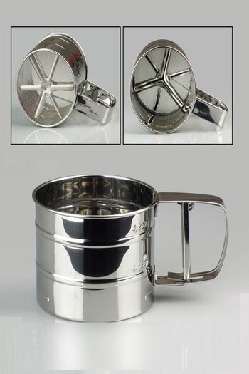 Carat Home Stainless Metal Flour And Sugar Sieve 250 Gr