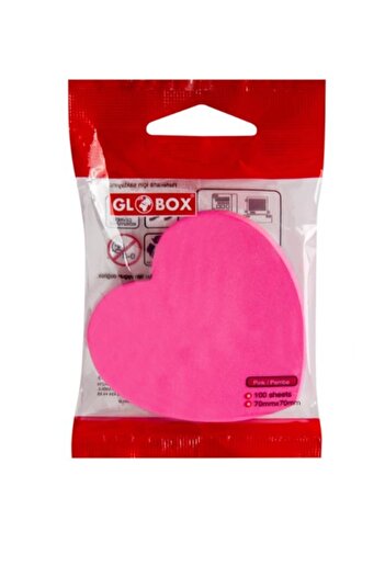 Globox Neon Heart Shaped Note Paper |   2930