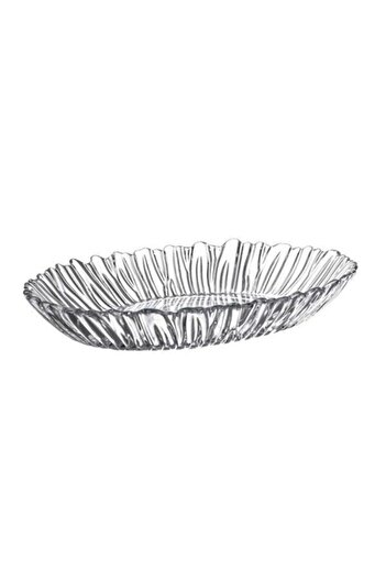 Paşabahçe 10546 Aurora 32cm Oval Glass Boat Serving Fruit Plate