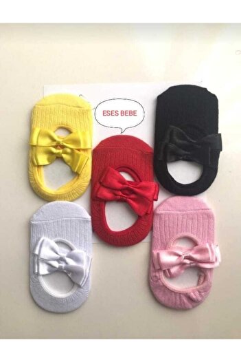 ESES BEBE Kız Bebek Çocuk Babet Çorap 5li Babet Çorap