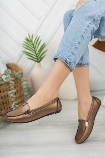 Khayt Flora Casual Brown Women's Ballerinas - Daily Shoes