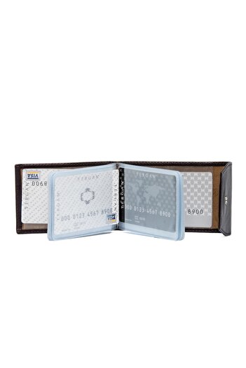 Tergan Καφέ Δερμάτινη θήκη κάρτας Unisex 01193b07